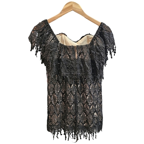 Revolve Stone Cold Fox Iowa Dress In Black Size XS Small Party Lace Overlay - Picture 8 of 10